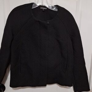 Express Women's Black Quilted Jacket